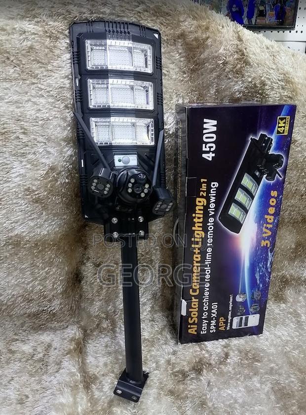 Waterproof Wifi 2 in 1 CCTV Security Solar Street Light