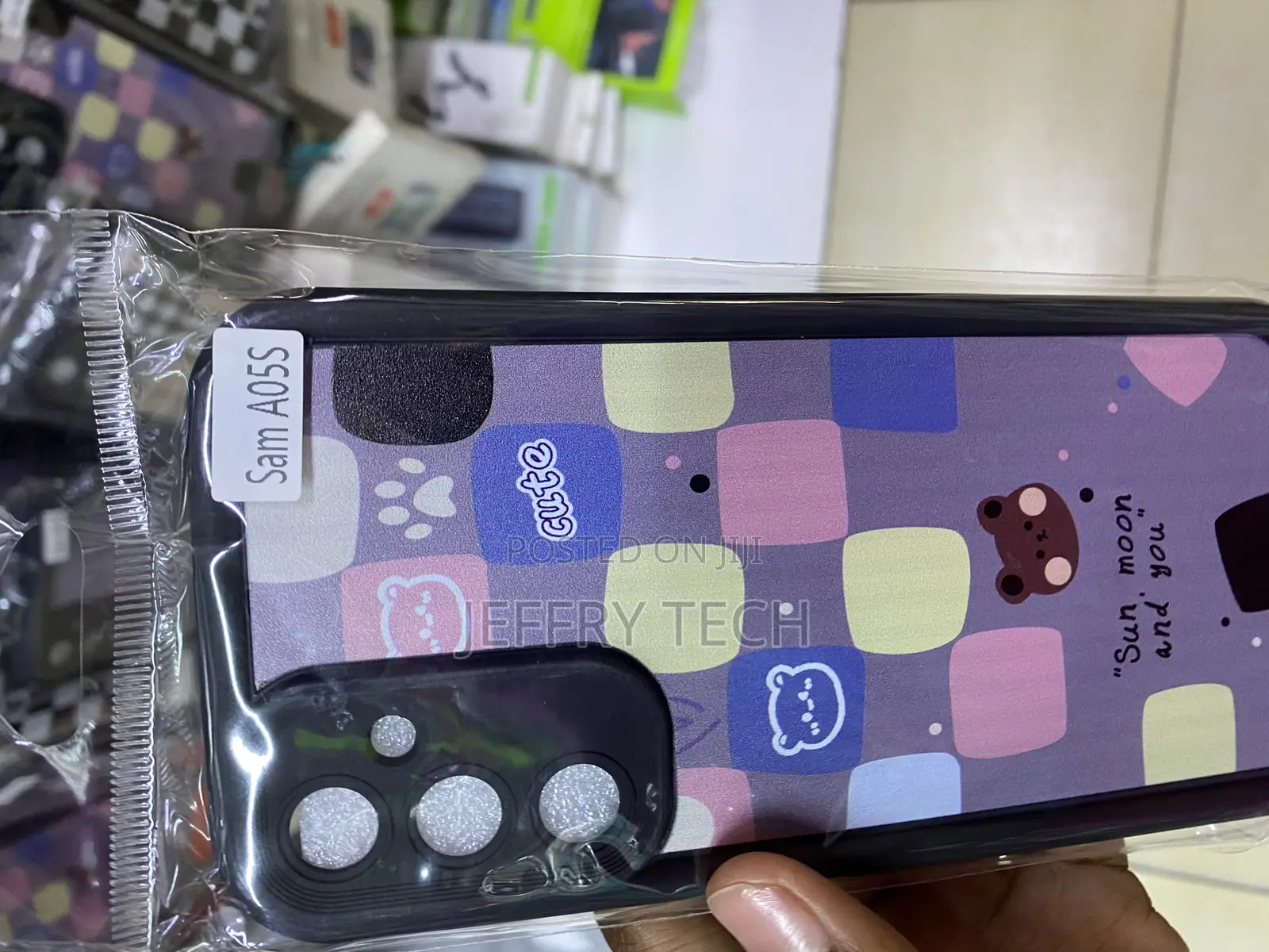 Mixneer Tartan Fabric Print Cover for Samsang Galaxy A05s