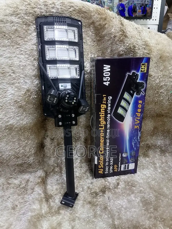 Aweome Wifi Solar Street Light With CCTV Camera,V380 Pro