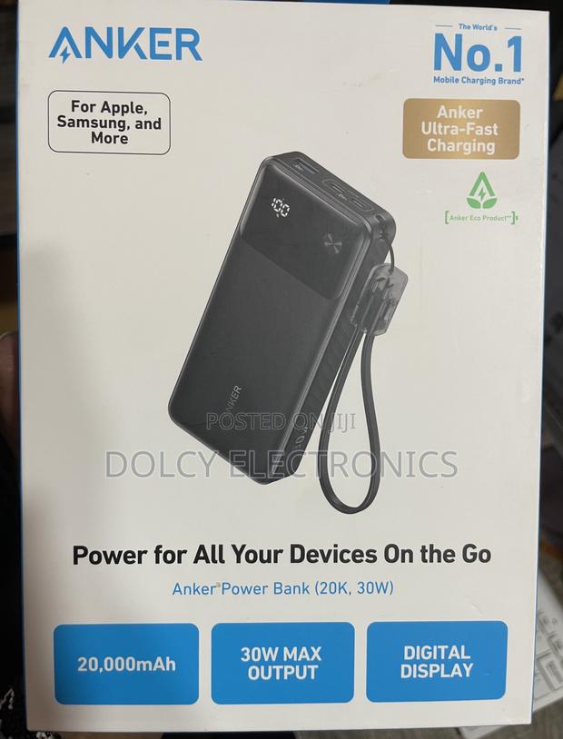 Anker Power Bank 30w 20,000mah High-Speed Power Bank