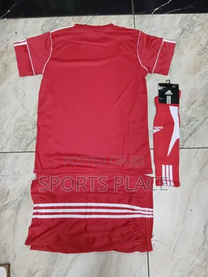Plain Football Kids Uniform Comes With Matching Socks