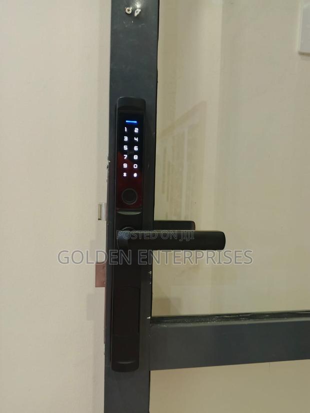 Aluminum Glass Door Biometric Intelligent Door Lock