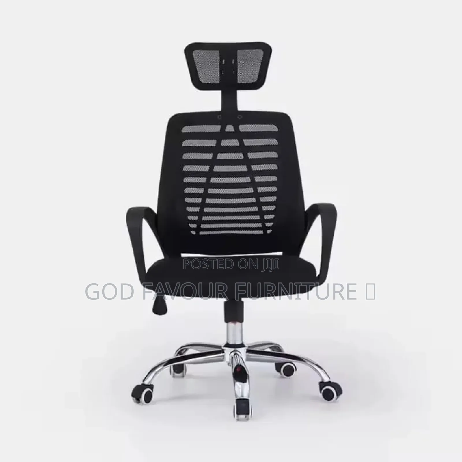 Swivel Adjustable Black Headrest Office Chair Jke3