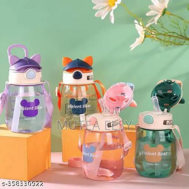 Violet Bear Kids Water Bottles - thumbnail 2