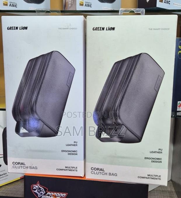 Green Lion Clutch Bag - main view