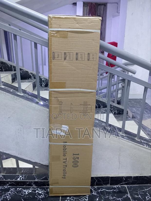 Tv Trolley Stand With Lockable Wheels - main view