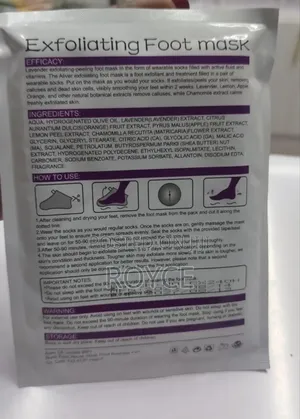 Wearable Exfoliating Foot Mask- 1 Pair