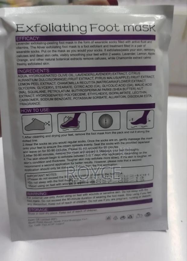 Wearable Exfoliating Foot Mask- 1 Pair - thumbnail 3