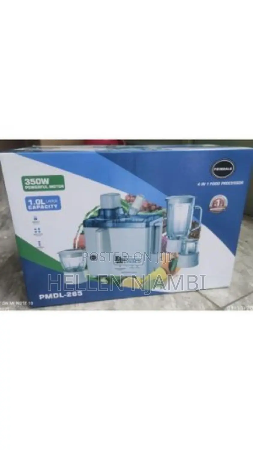 Primdale 350w 4in1 Juicer,Food Processor,Blender Grinder