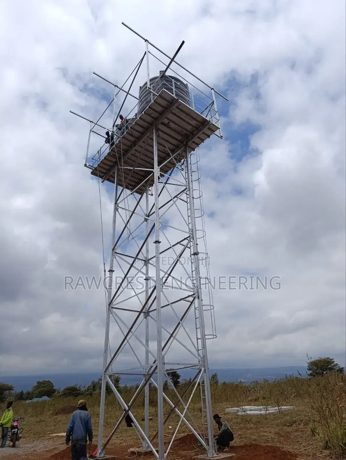 Water Tower And Solar Structure