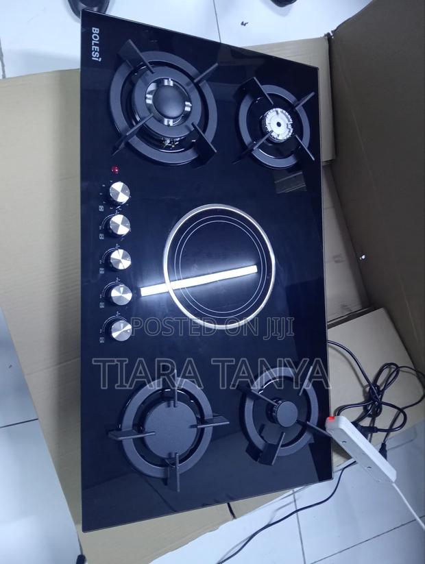 90cm Bolesi in Built Hob Cooker 4 Gas and 1 Induction Burner