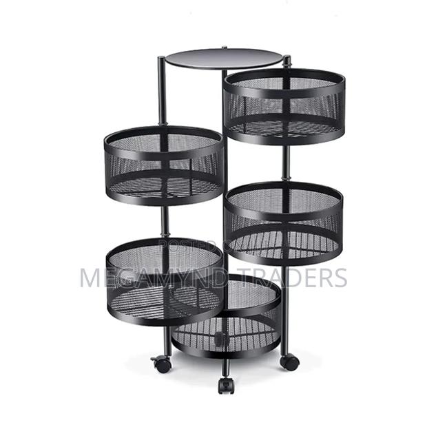 Rotating Wire Mesh Vegetables Holder/4-Layer Fruit Rack - thumbnail 2