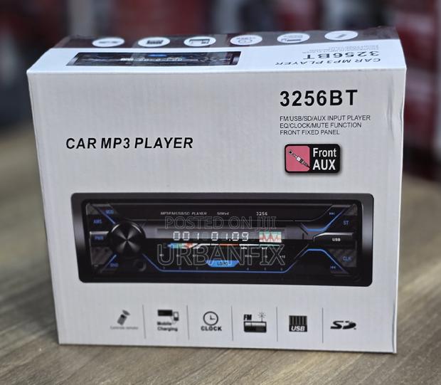 3256bt Detachable Bluetooth Car Radio With Fm, Usb, Aux - main view
