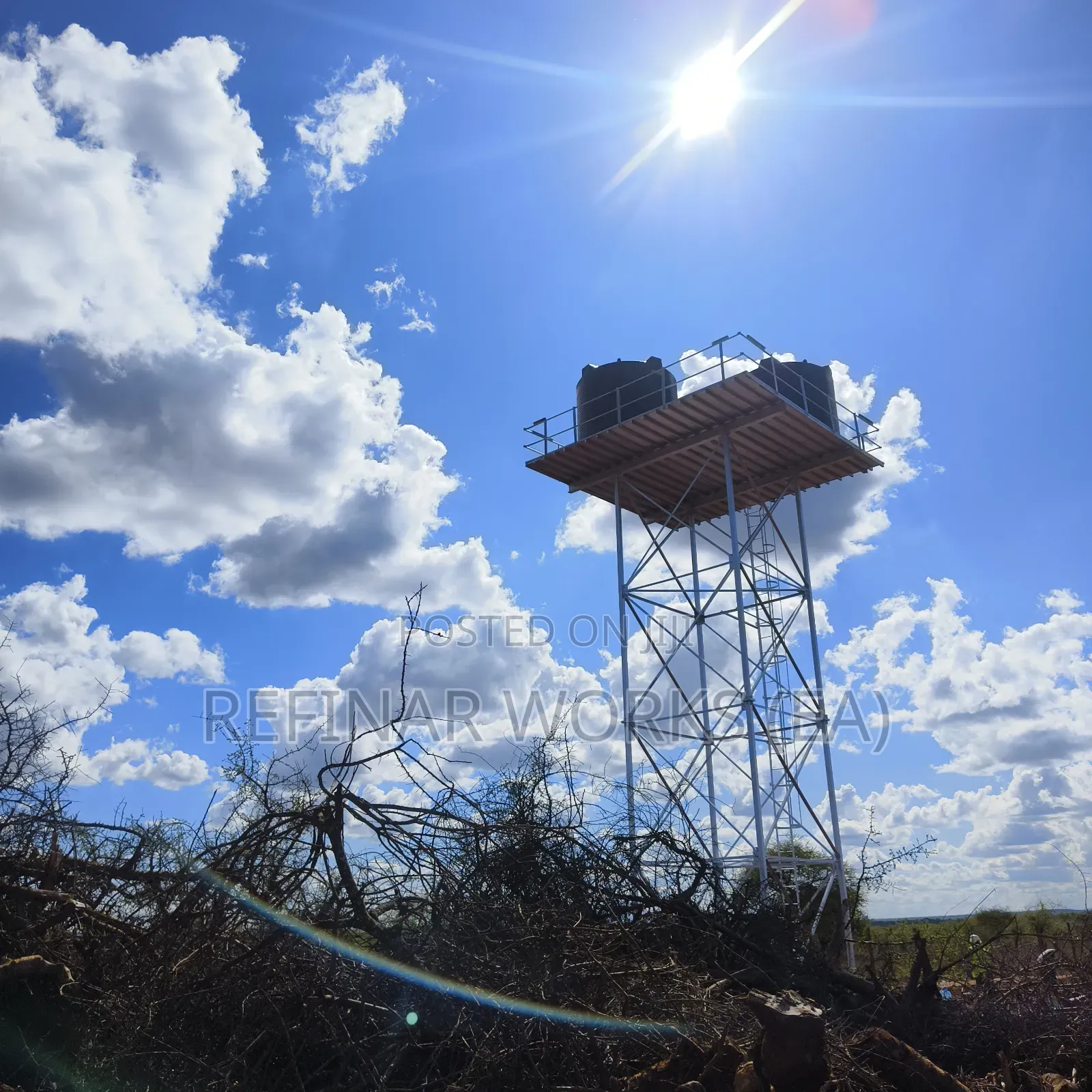 Water Towers for Remote Sites Camps
