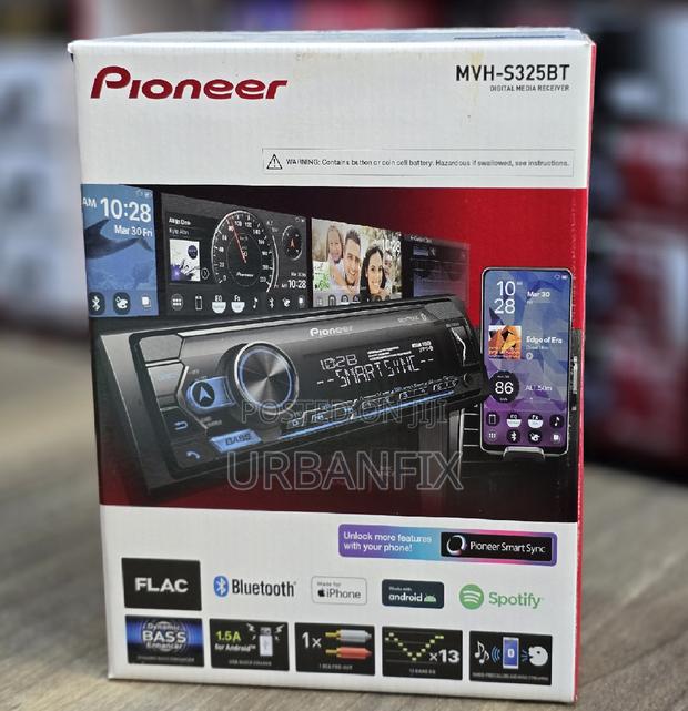 Pioneer MVH-S325bt Bluetooth Car Radio With Fm, Usb, Aux