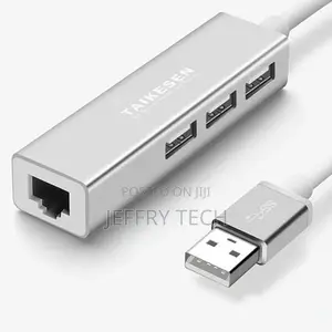 Ethernet Converter Multi-Ports 3 Usb2.0 100m Aluminum Alloy