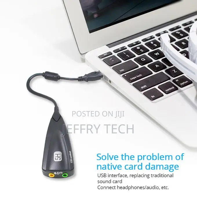 External Usb Sound Card 7.1 Adapter 5hv2 Usb 3d Audio Adapt