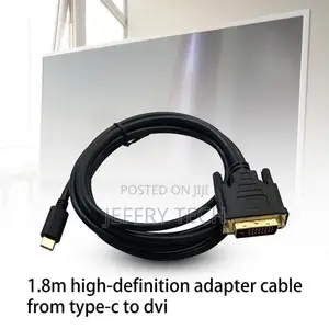 1.8m Portable Usb C to Dvi Cable Usb Type C to Dvi Male C