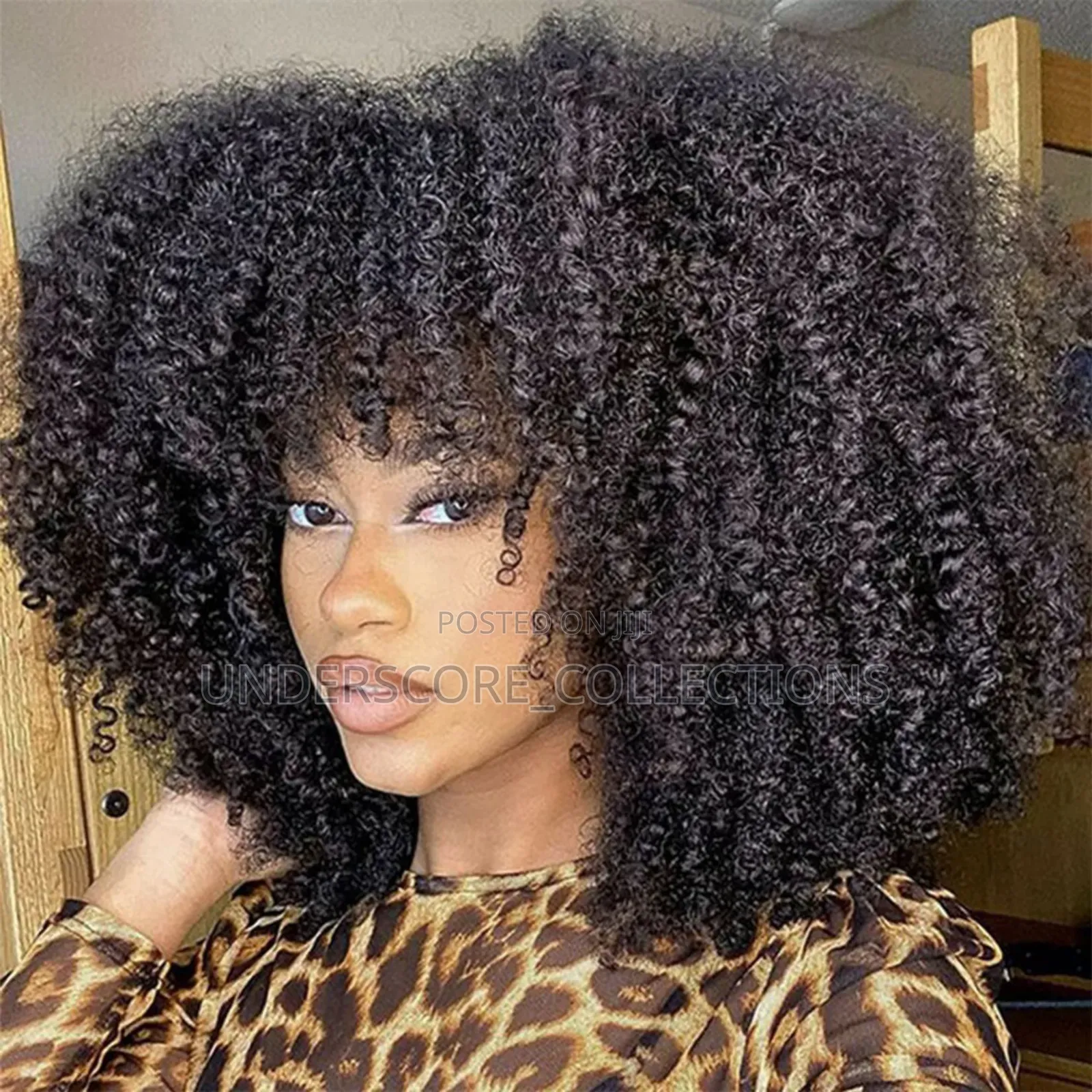 African Girl Curly Wig No Need for Frontal