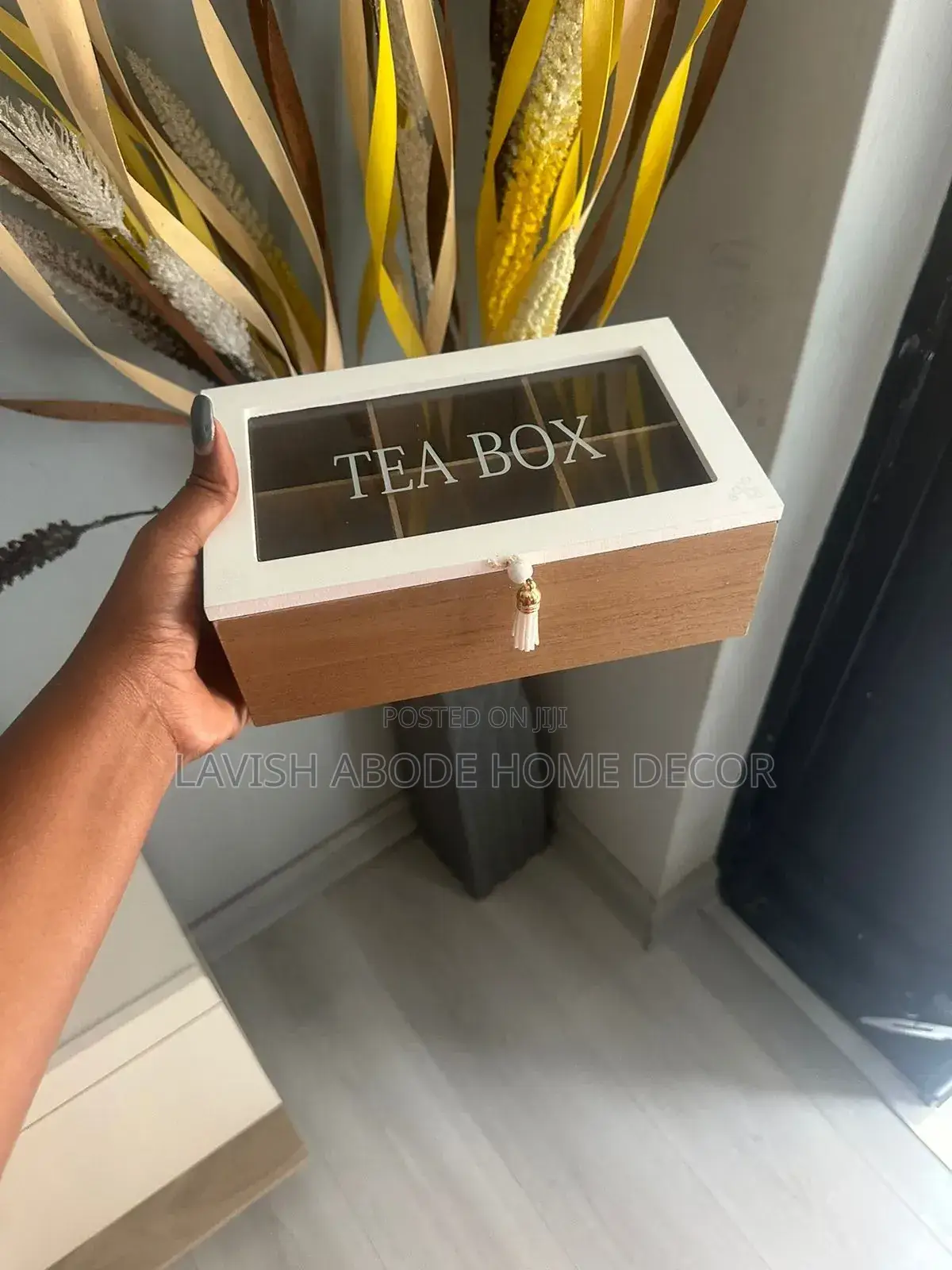 Tea Bag Holder Organizer Wooden