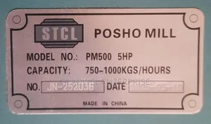 STCL Electric Poshomill With 5hp Motor
