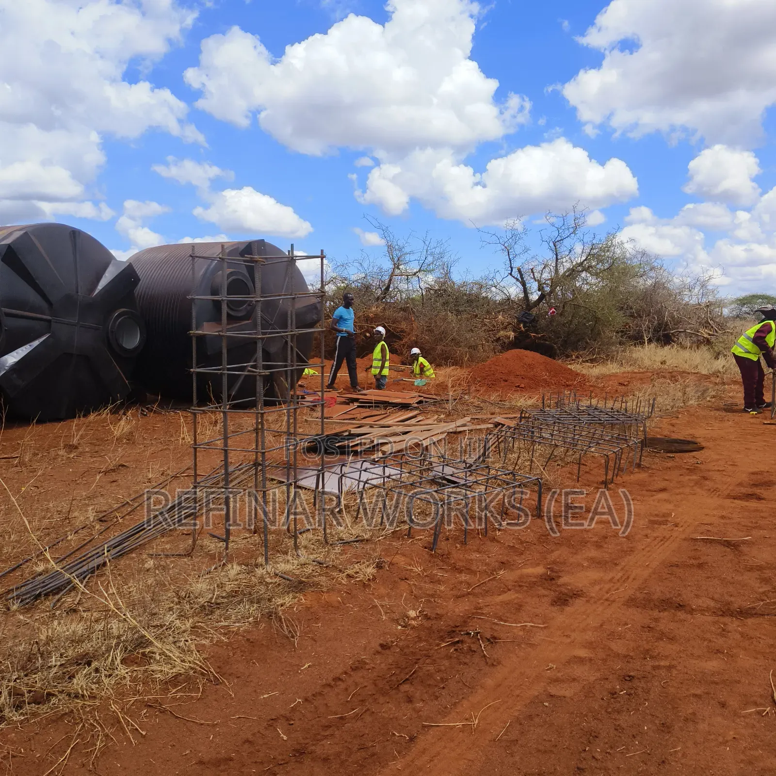 Heavy-Gauge Water Towers for Industrial Plants
