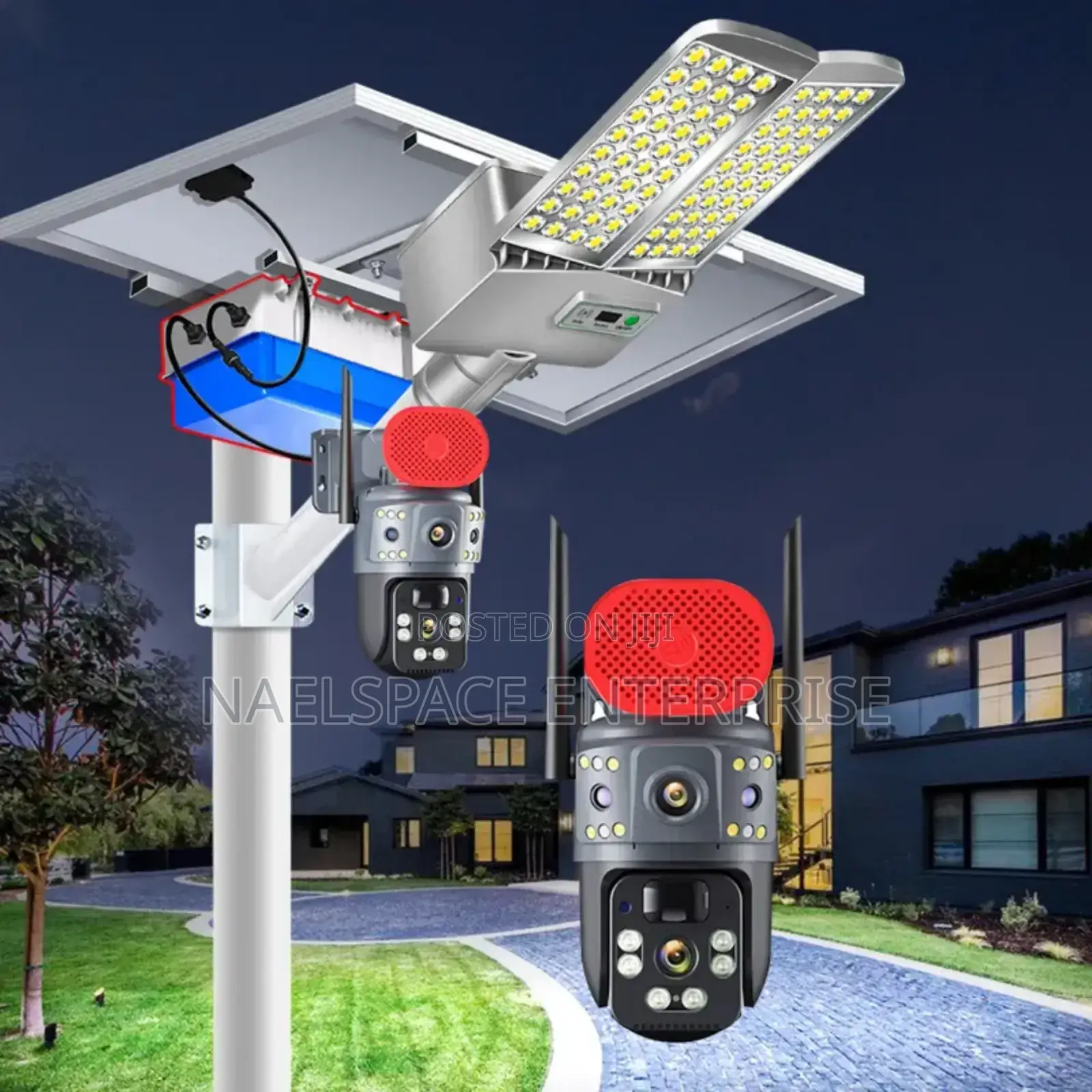 Smart 4g Solar-Powered CCTV Security Light. Mortion Sensor