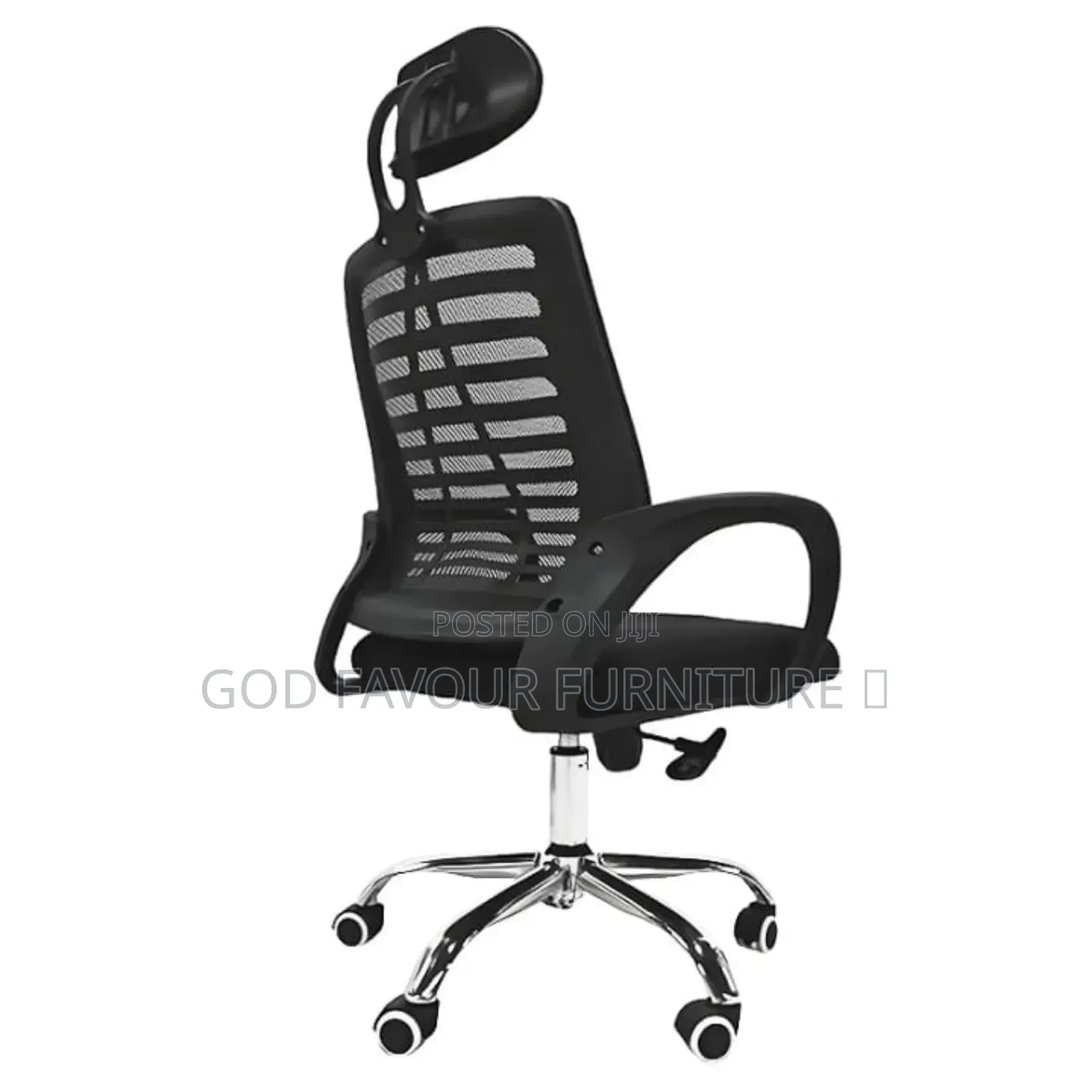 Ergonomic Black Headrest Office Chair Xv5