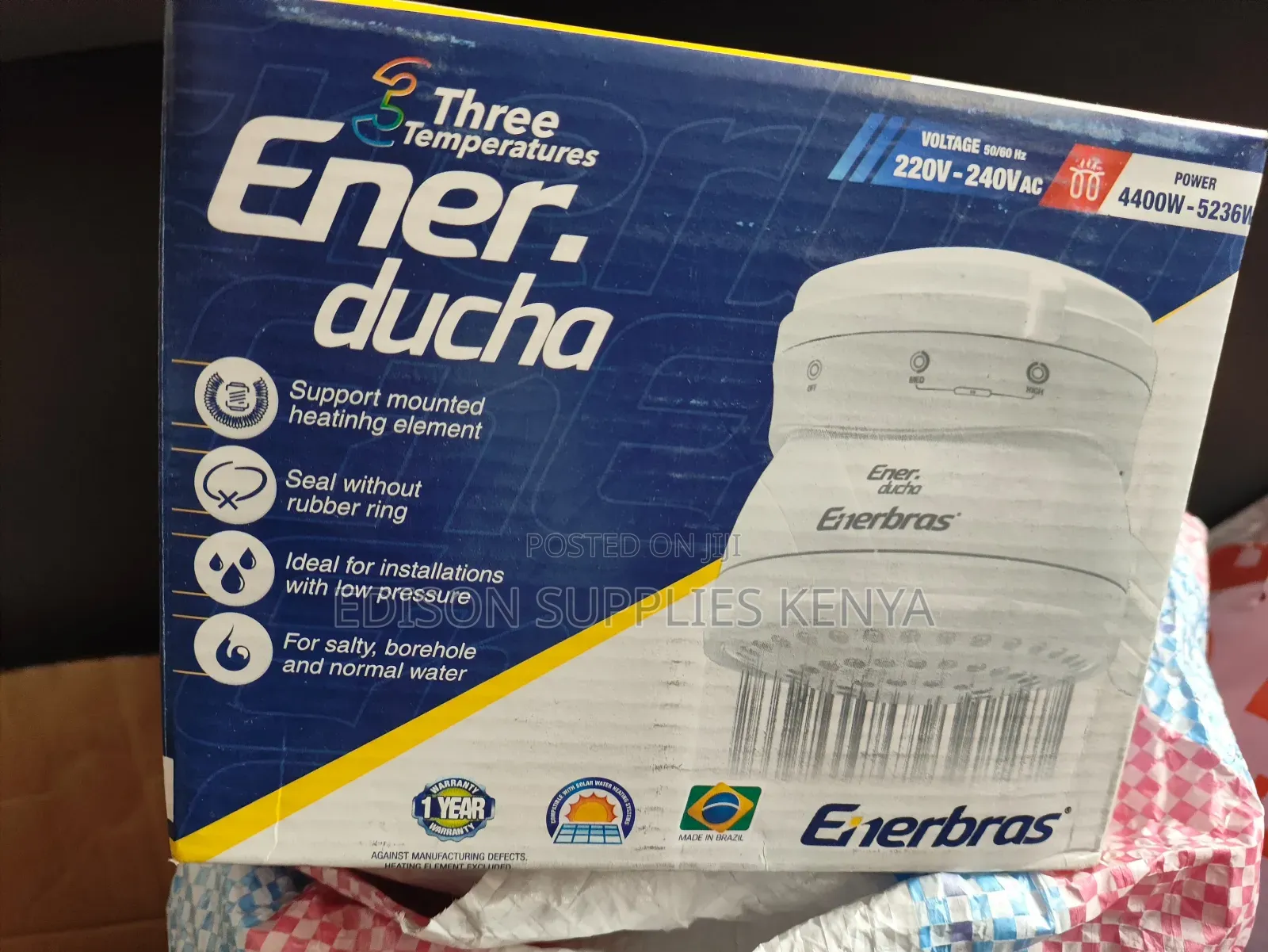 Enerbras Enerducha 3t Instant Shower Brazil Premium Heater
