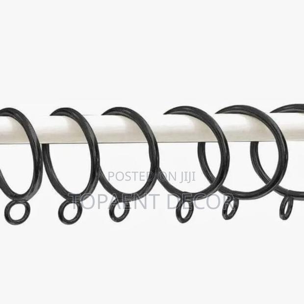 Black Drippery Rings For Curtains And Sheers