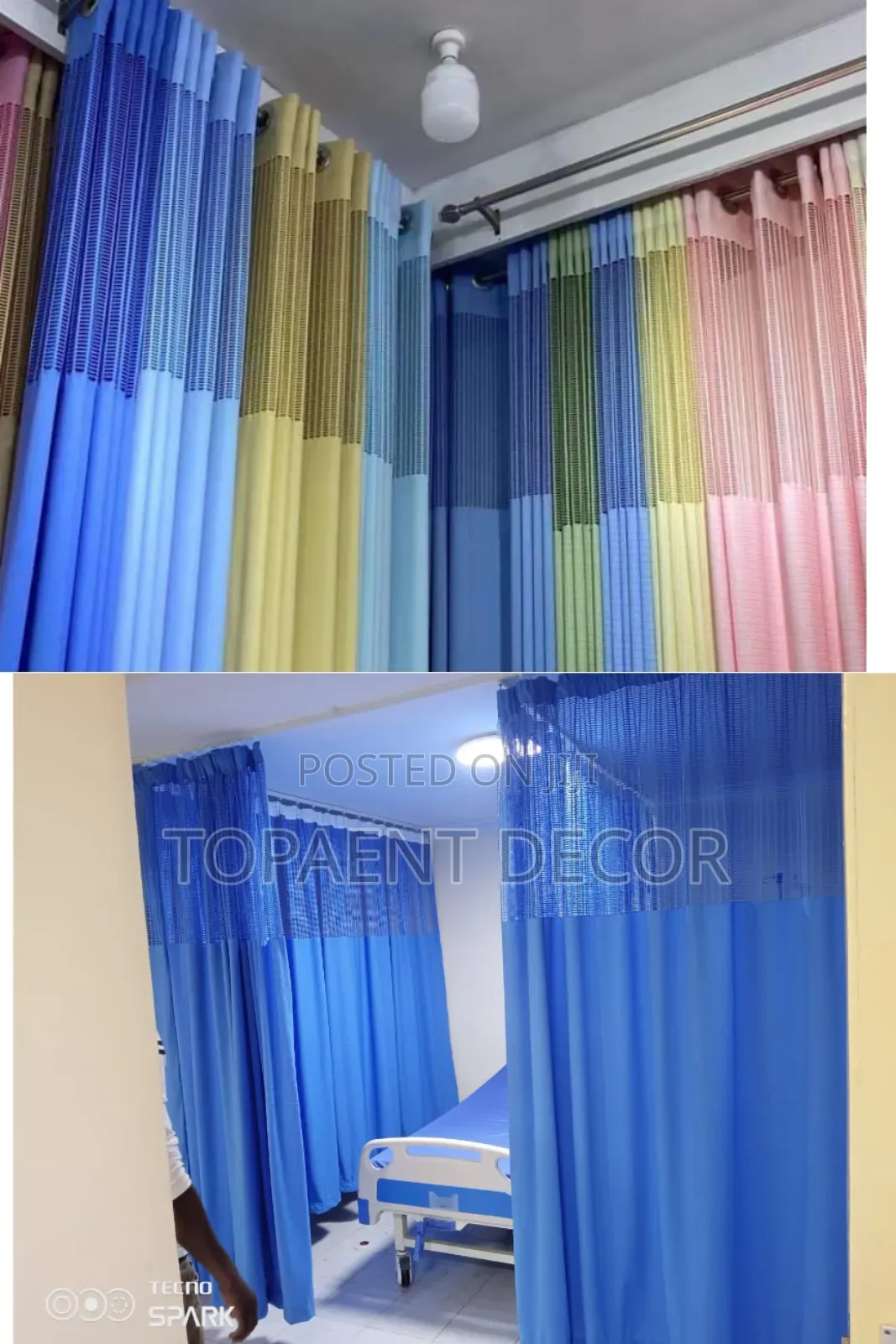 Microbial Well Ventilated Hospital Curtains