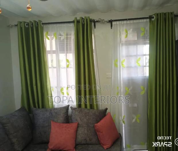 Elegant Green Window Curtains for Home and Hotel Windows
