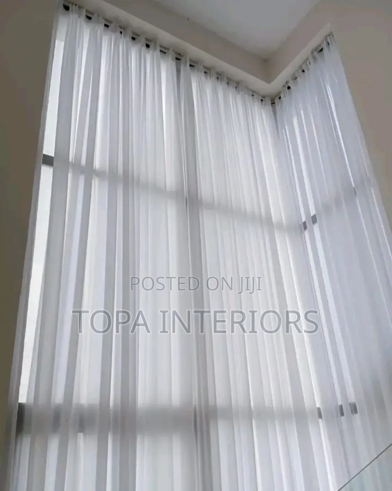 Long Window Sheer Curtains for Home and Hotel Room Windows