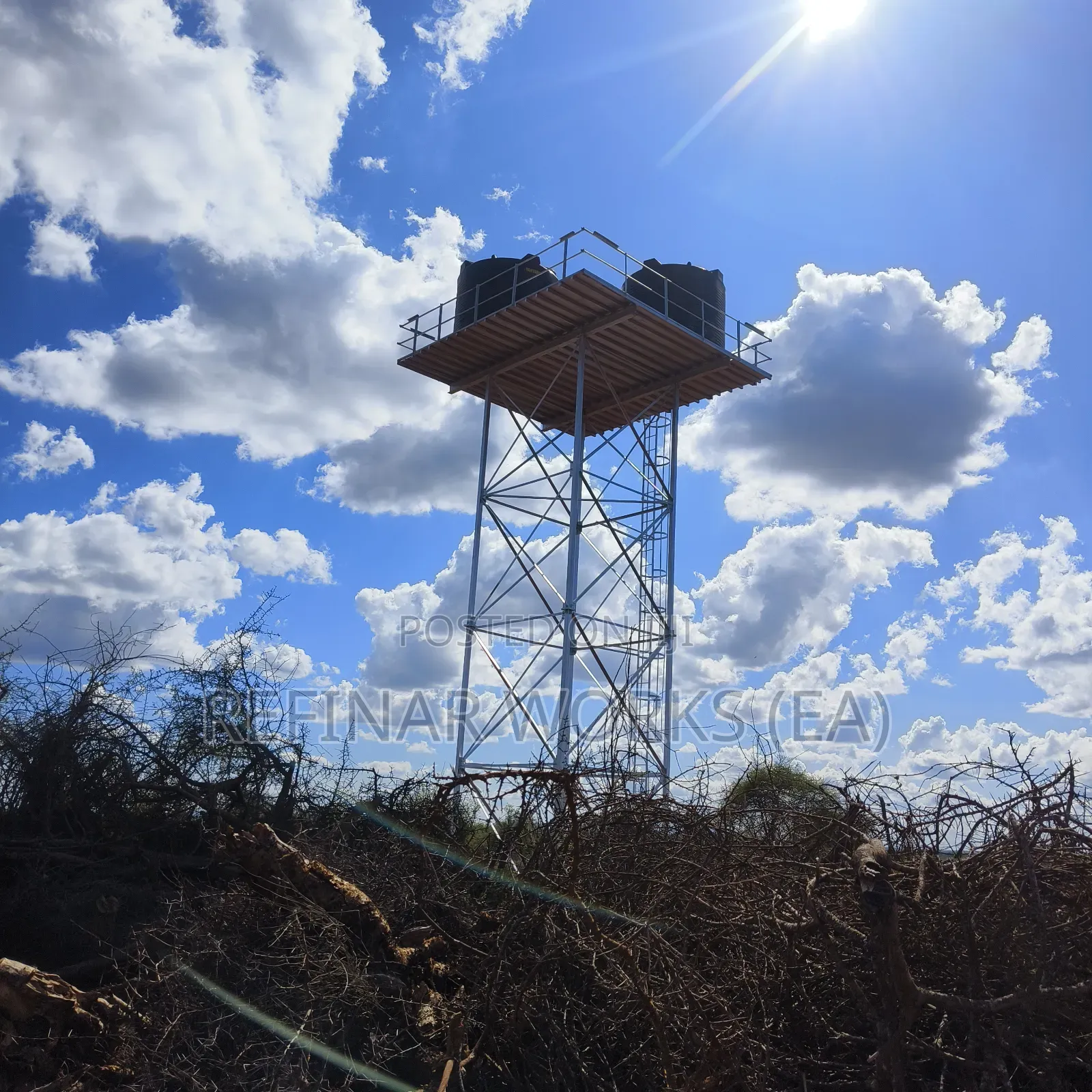 Precision-Fabricated Steel Towers for Water Storage