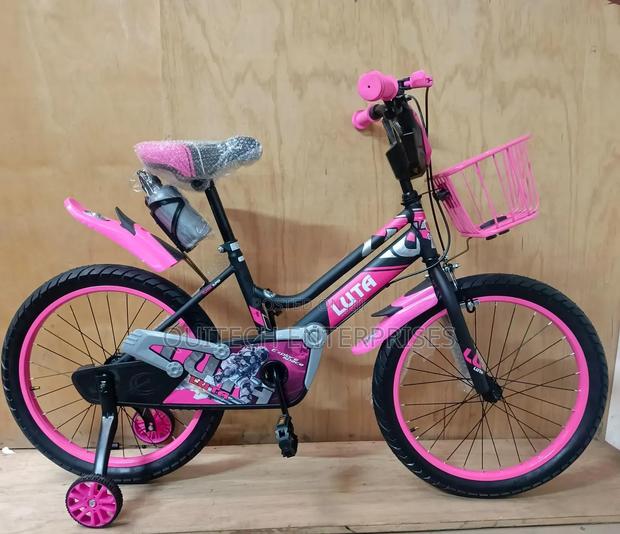 Size 20 Kids Bicycle/Curved Flame Kids Bike - main view