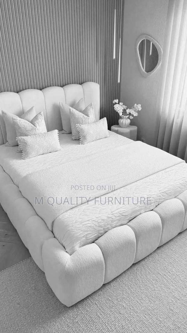 White Queen Size Bubble Beds - main view