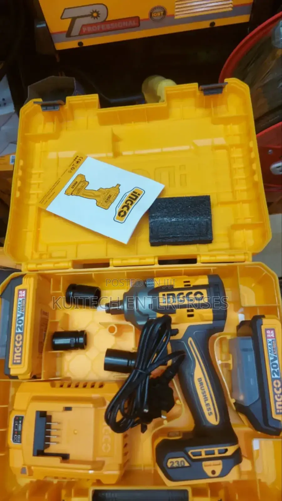 Cordless Ingco Impact Wrench Machine/20v Impact Wrench