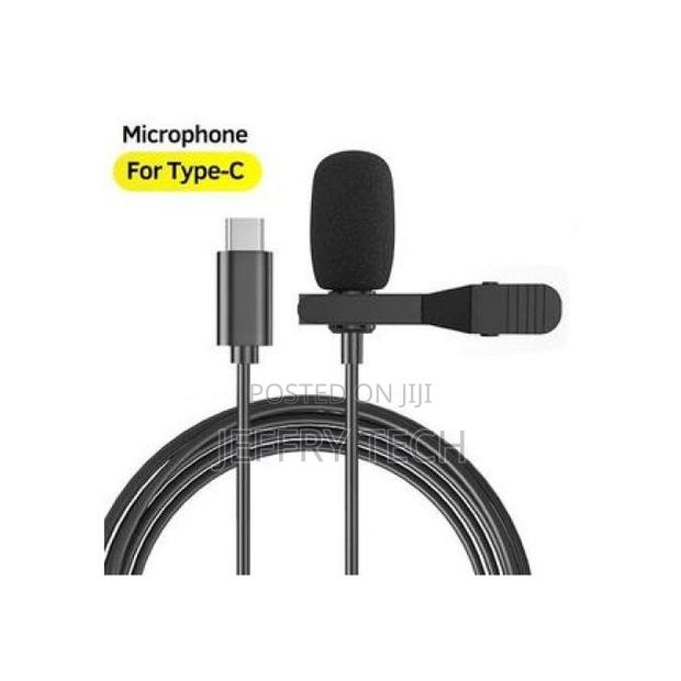 1.5m Mini Condenser Clip-on Lapel Mic Recorder (Type C)