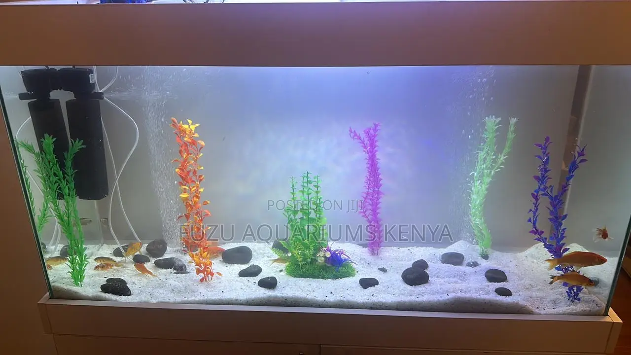 4 Ft. Aquarium With Cabinet High-Flow Filter Pump