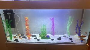 4 Ft. Aquarium With Cabinet High-Flow Filter Pump - thumbnail 2