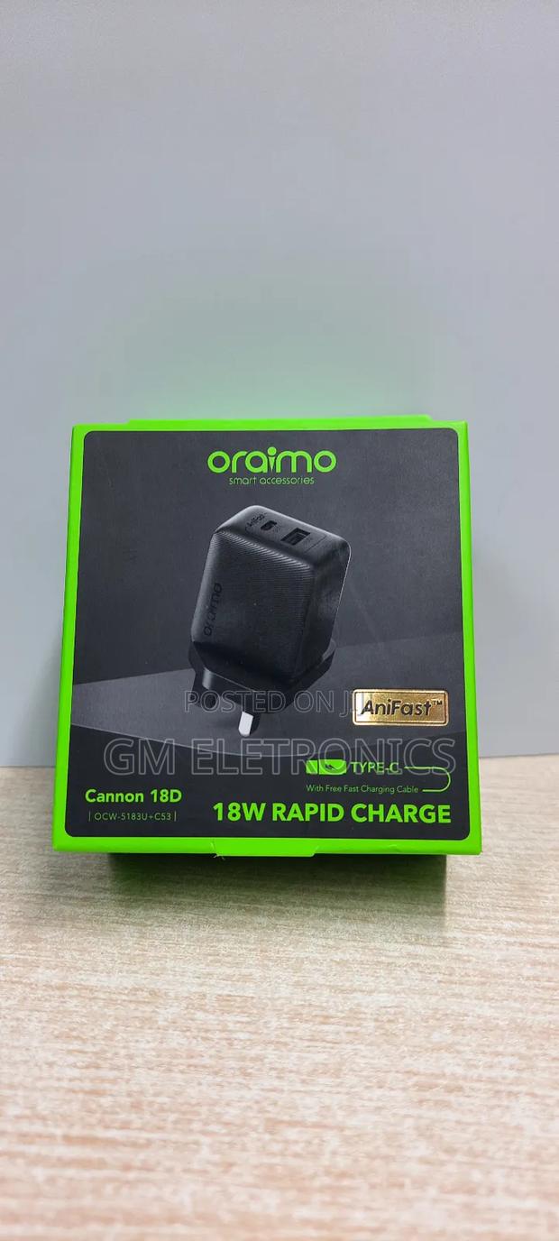 Oraimo Cannon 18d 18w Type C Universal Wall Charger - main view