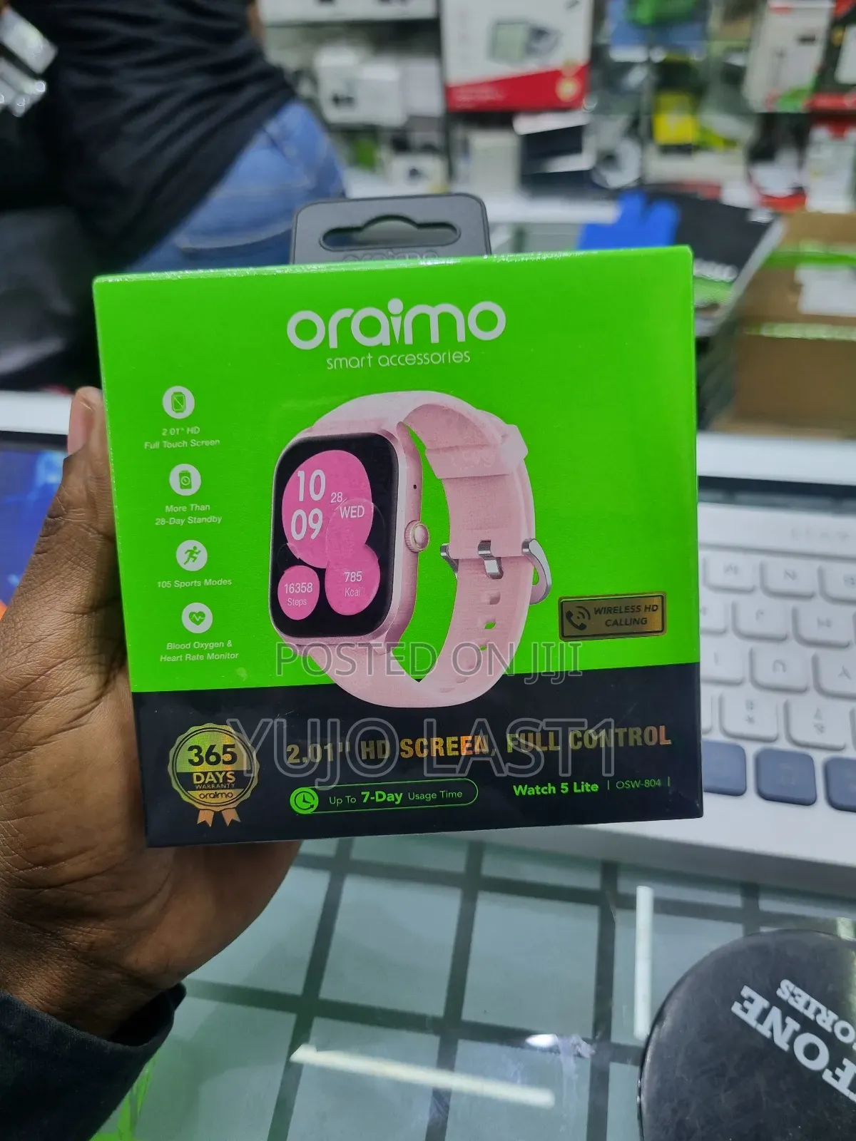 Oraimo Watch 5 Lite 2.01" Hd Ip68 Smart Watch