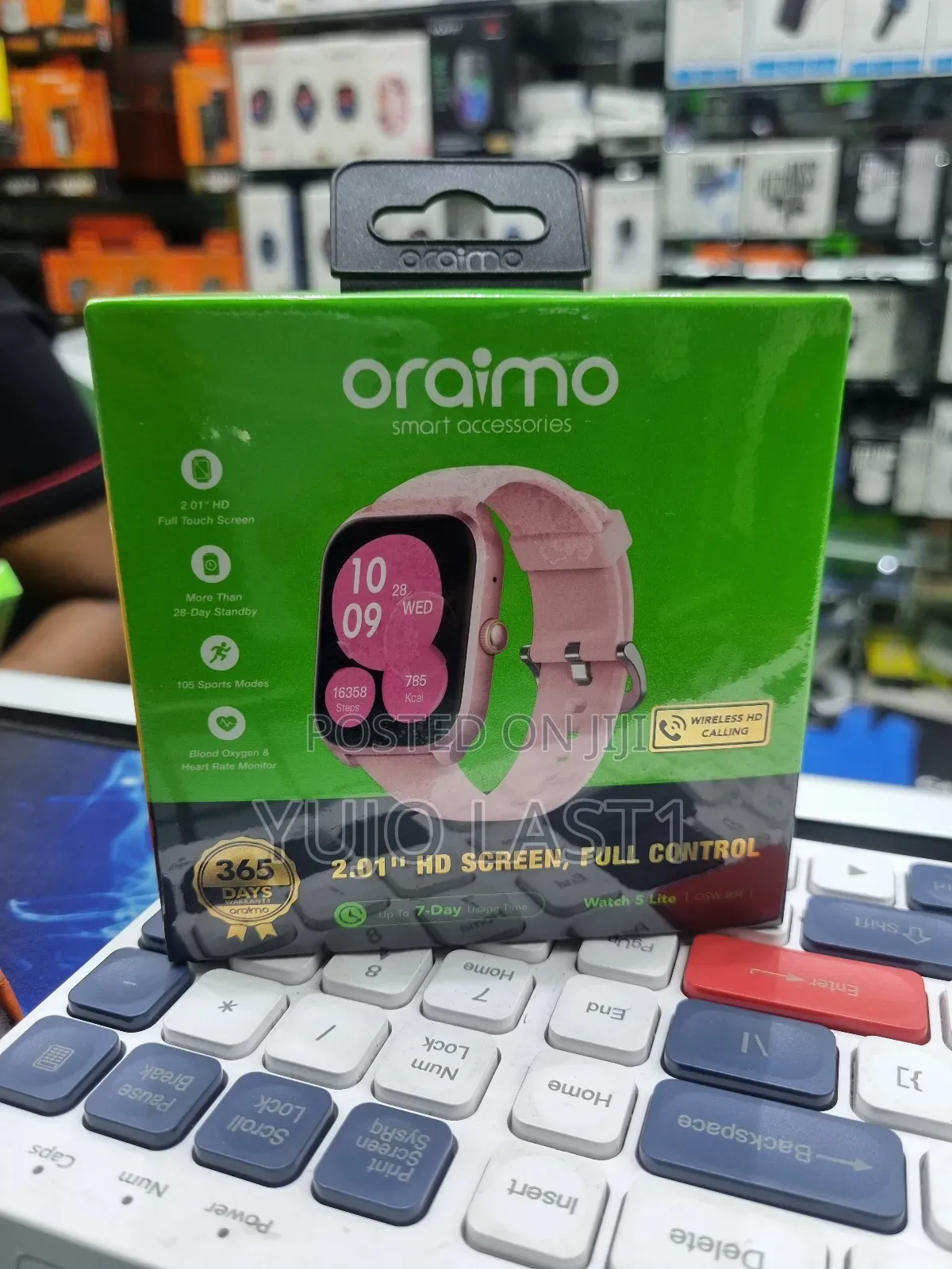 Oraimo Watch 5 Lite 2.01" Hd Ip68 Smart Watch