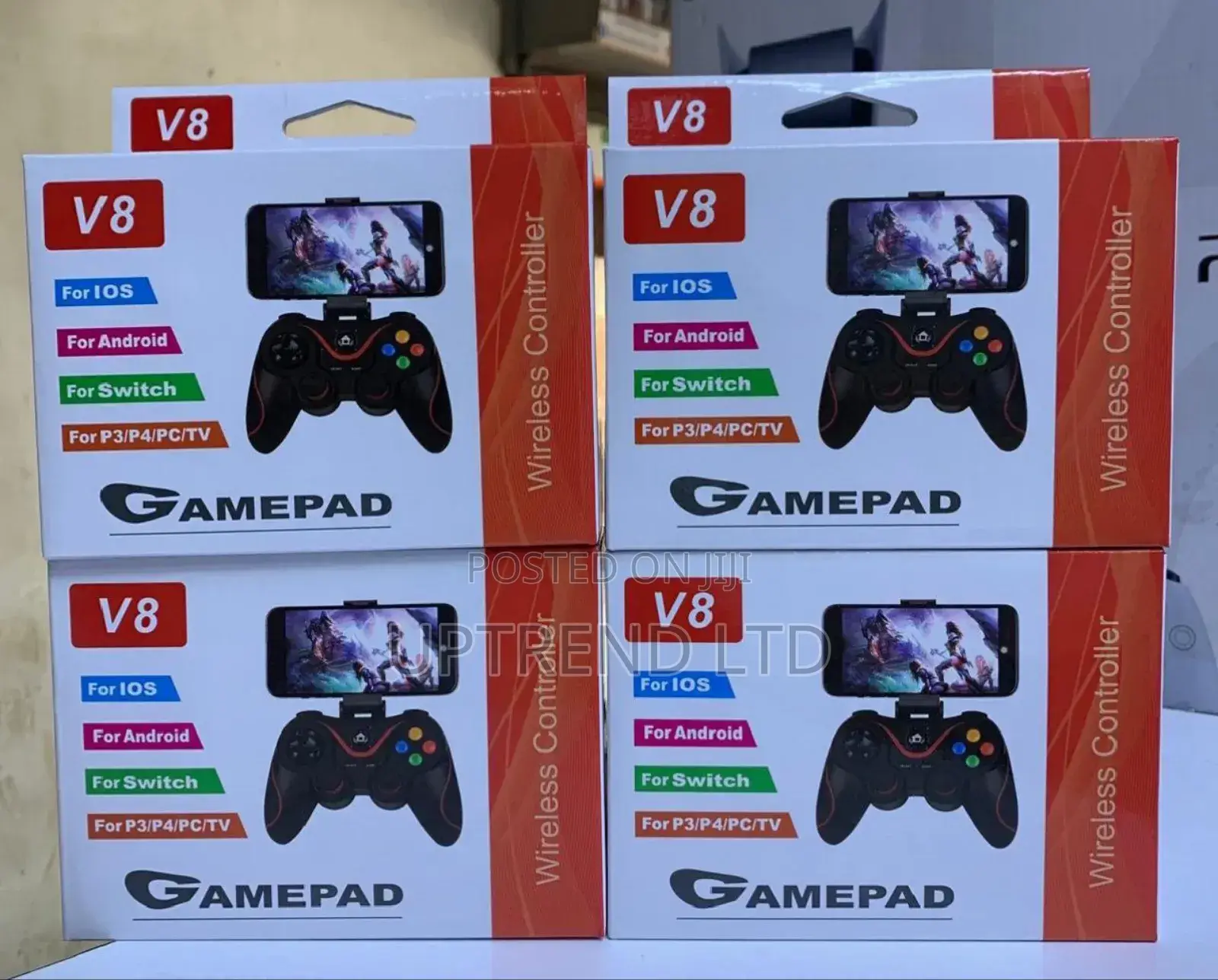 Black V8 Gamepad for Android ,Ios, Nintendo
