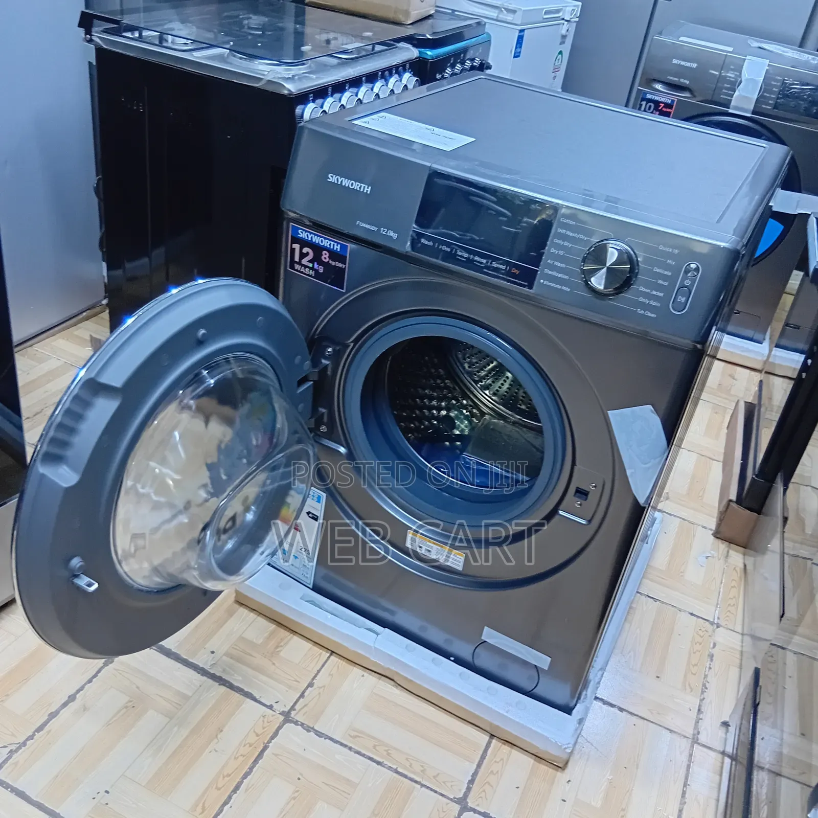 Skyworth 12/8kg Smart Washing Machine With Built-in Dryer
