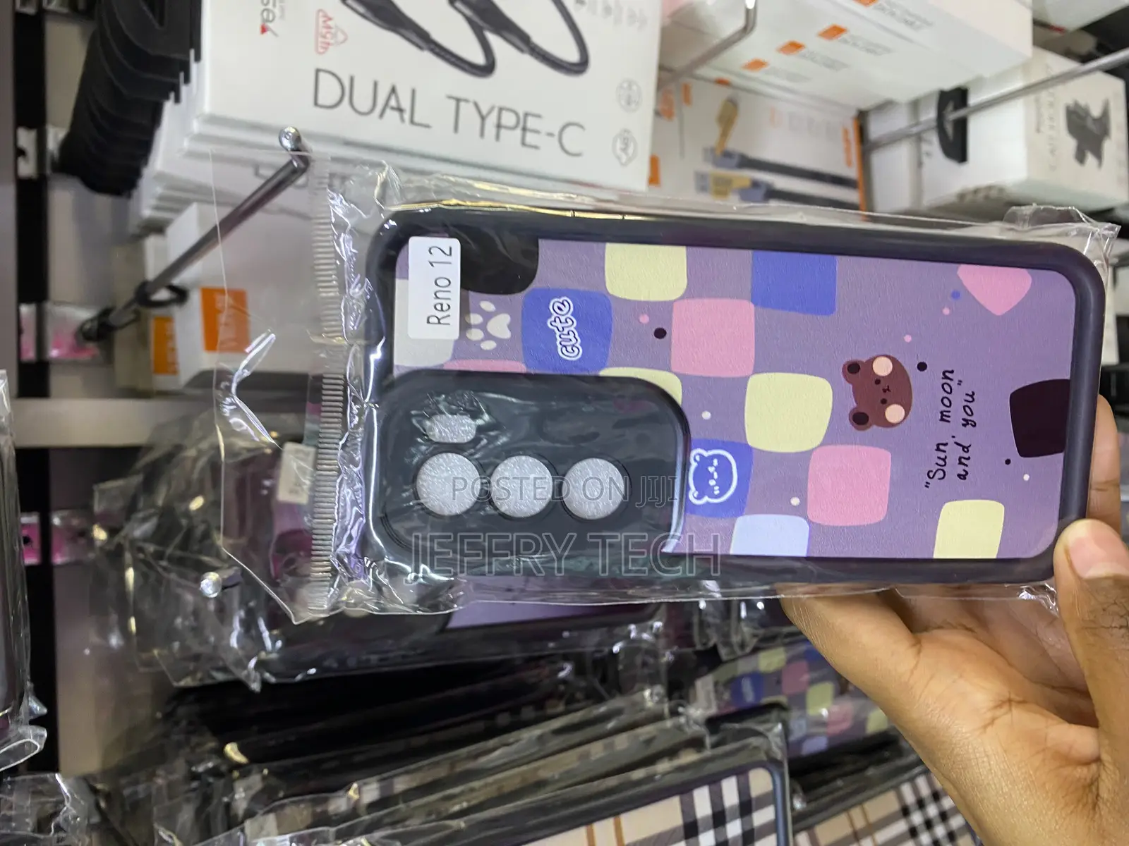 Checkered Striped Tartan Design Case for Oppo Reno 12