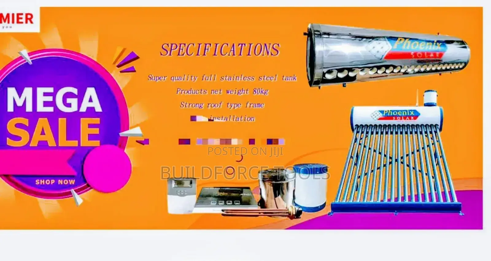 Solar Pressurized Tank Heater
