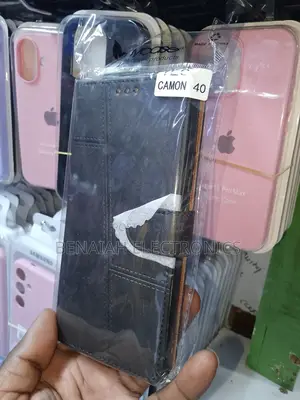 Techno Camon 40 Durable Leather Flip Cover