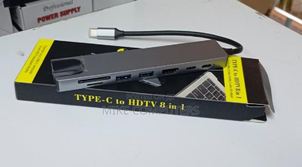 8 in 1 Type C Usb Hub With Hdmi, Lan Port - main view