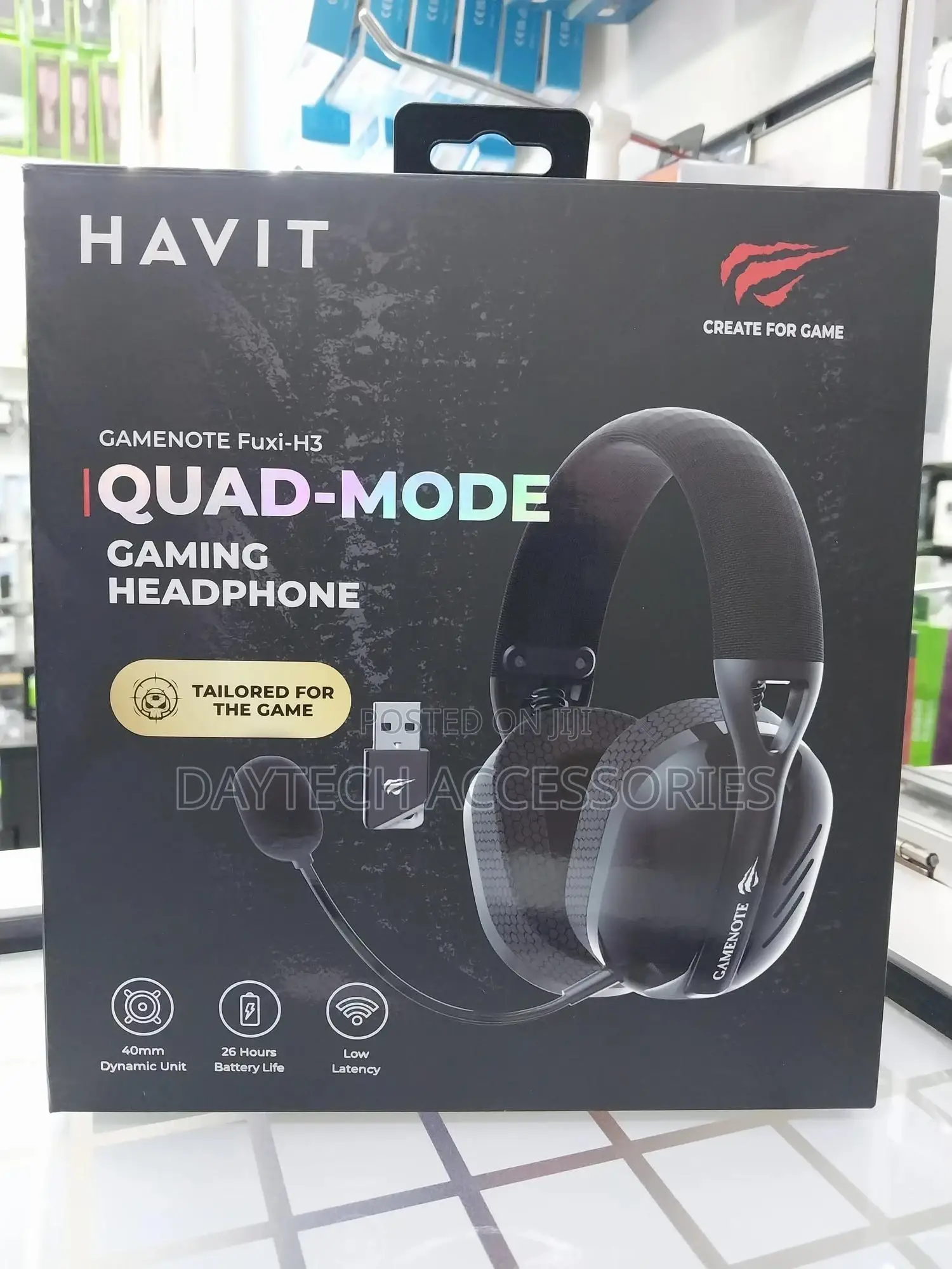 Havit Fuxi H3 2.4g Gaming Headset, White (Fuxi-H3 White)